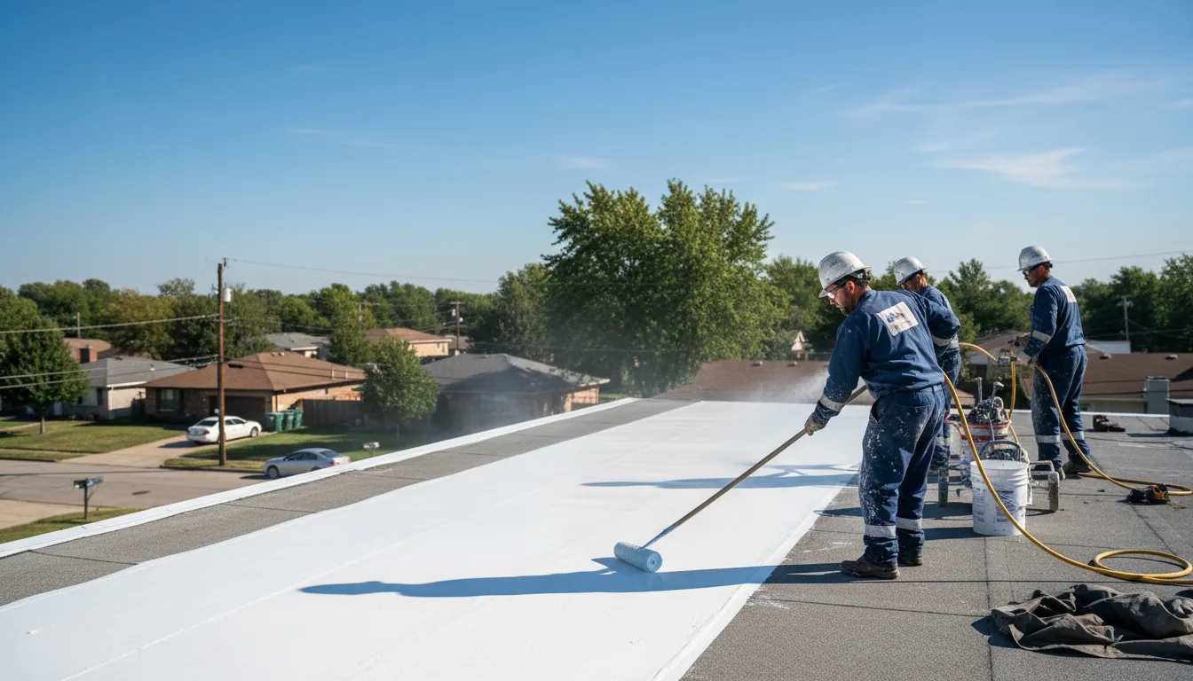 Commercial roof coating in Mcalester, OK near me